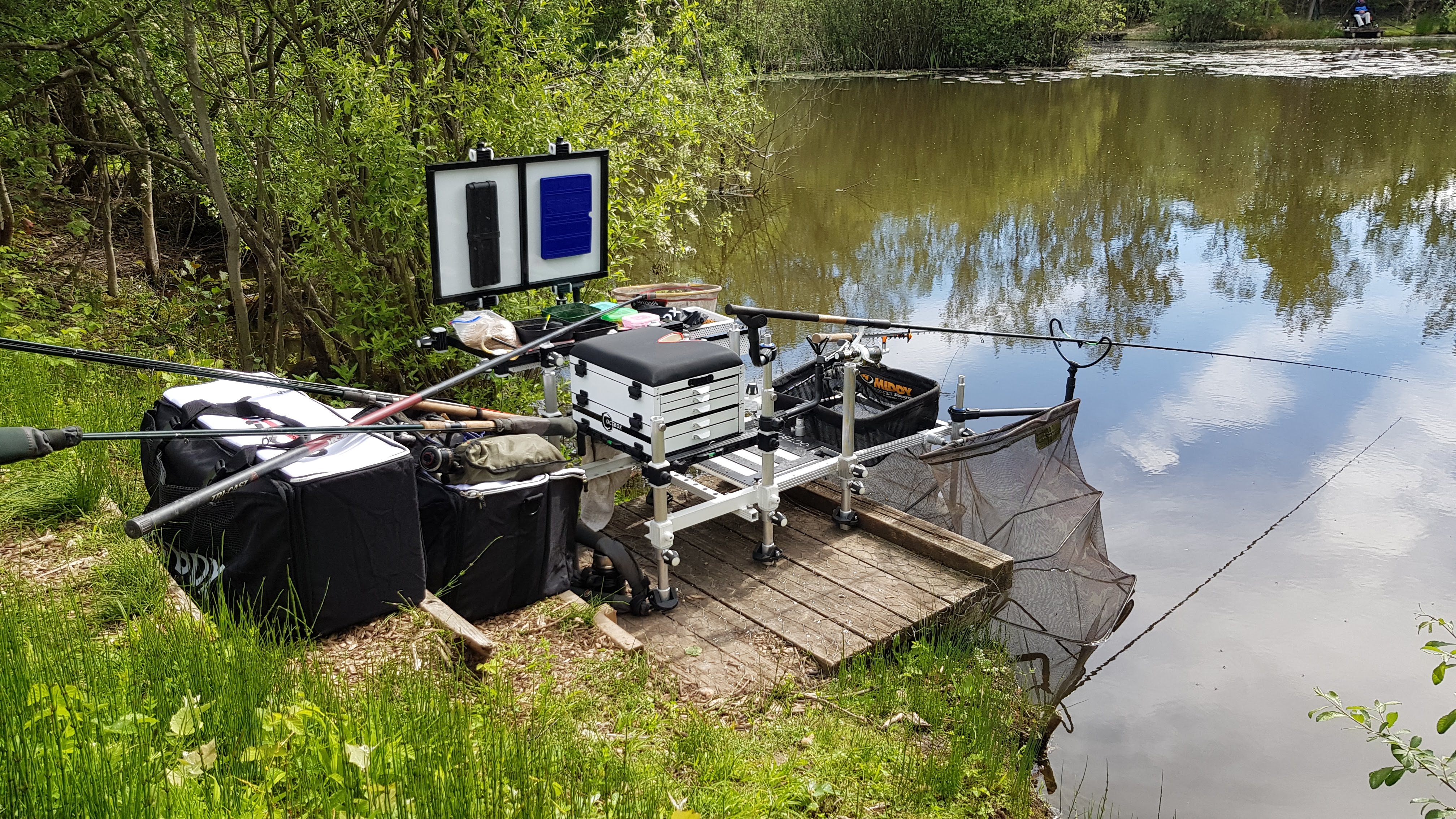 Seatbox - setup at the pond